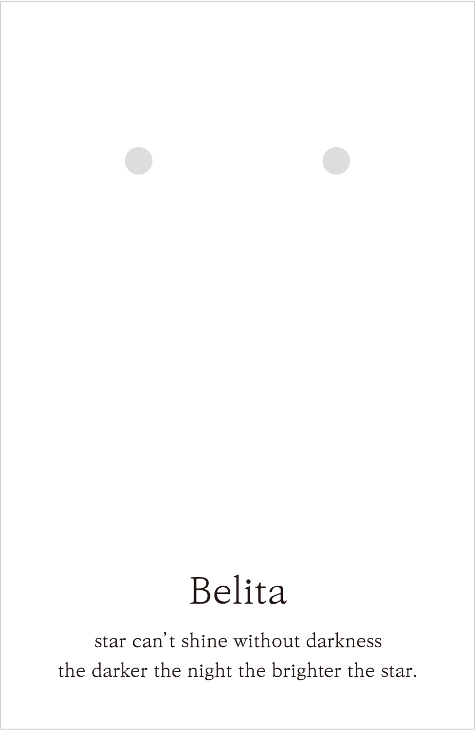 Belita 귀걸이택